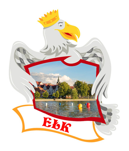 Polyresinowy magnes Orzeł Ełk