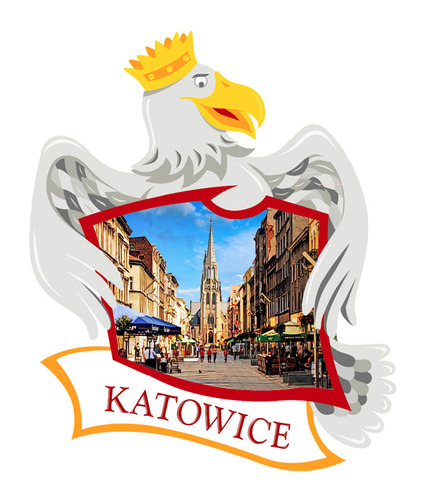 Polyresinowy magnes Orzeł Katowice