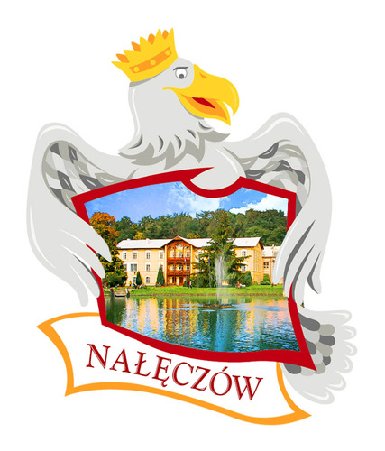 Polyresinowy magnes Orzeł Nałęczów