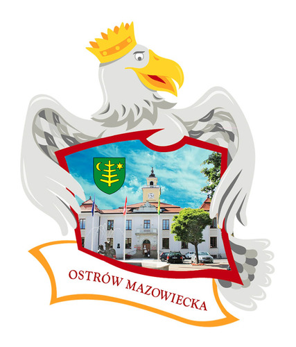 Polyresinowy magnes Orzeł Ostrów Mazowiecka