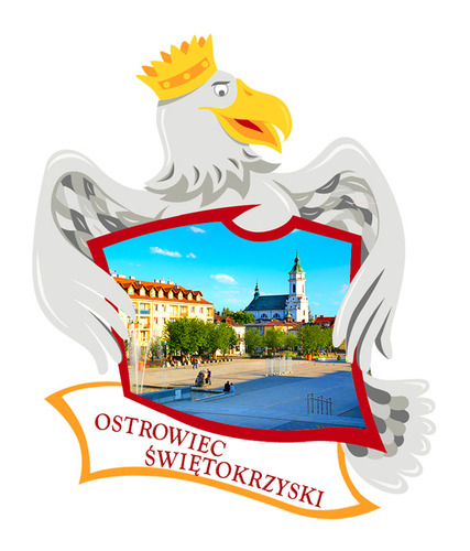 Polyresinowy magnes Orzeł Ostrowiec Świętokrzyski