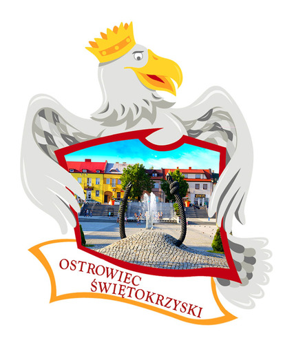 Polyresinowy magnes Orzeł Ostrowiec Świętokrzyski