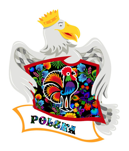 Polyresinowy magnes Orzeł Polska