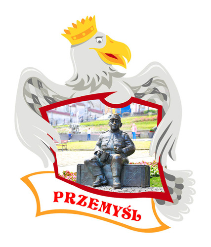 Polyresinowy magnes Orzeł Przemyśl