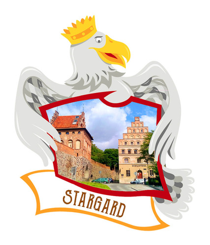 Polyresinowy magnes Orzeł Stargard