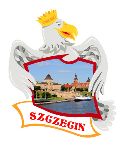 Polyresinowy magnes Orzeł Szczecin