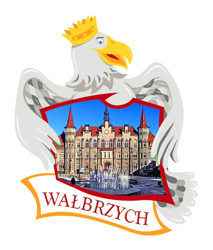 Polyresinowy magnes Orzeł Wałbrzych