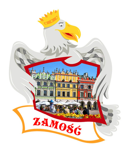 Polyresinowy magnes Orzeł Zamość