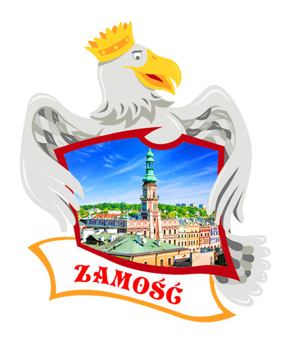 Polyresinowy magnes Orzeł Zamość