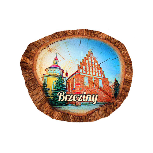 Magnes polyresinowy pieniek owal Brzeziny