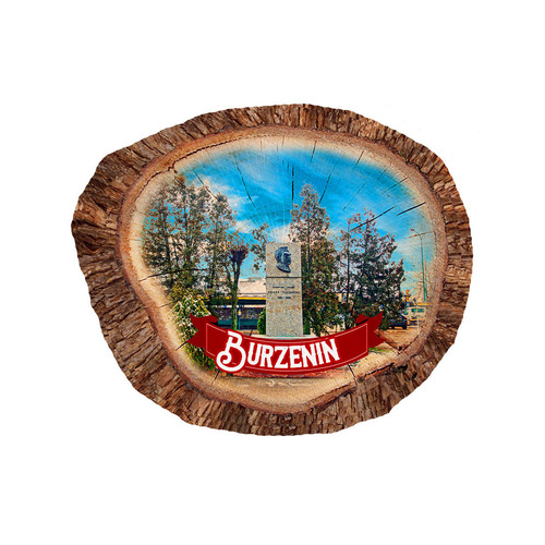 Magnes polyresinowy pieniek owal Burzenin