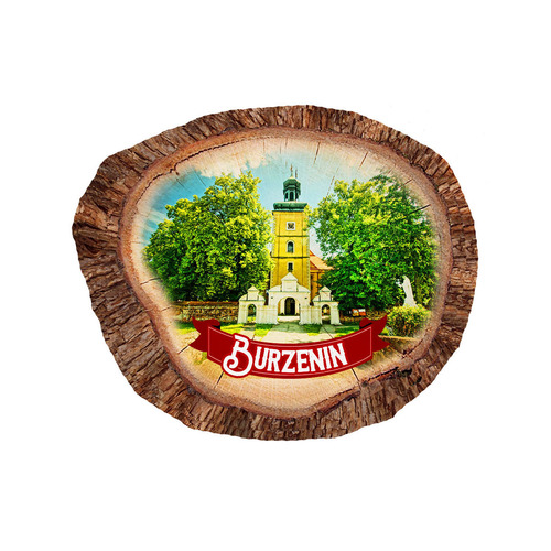 Magnes polyresinowy pieniek owal Burzenin