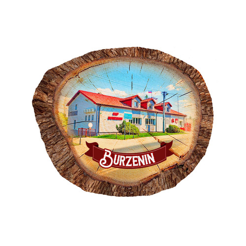 Magnes polyresinowy pieniek owal Burzenin