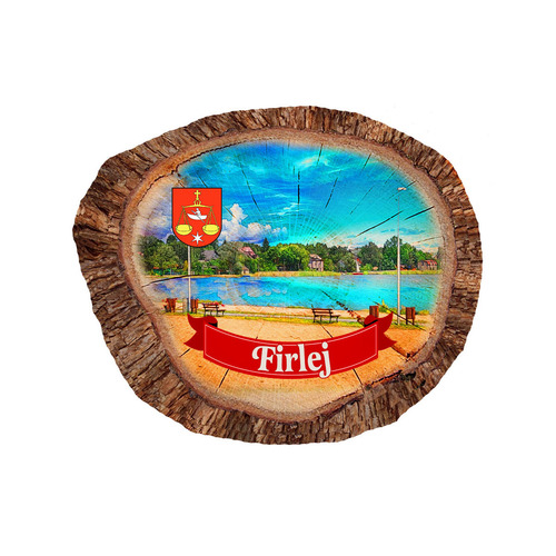 Magnes polyresinowy pieniek owal Firlej