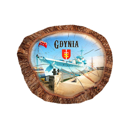 Magnes polyresinowy pieniek owal Gdynia