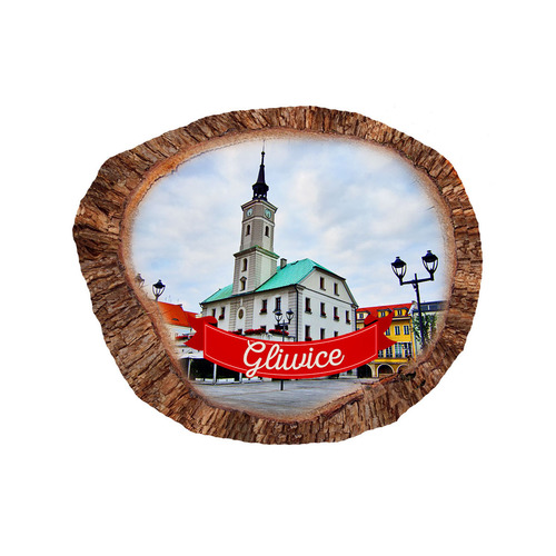 Magnes polyresinowy pieniek owal Gliwice