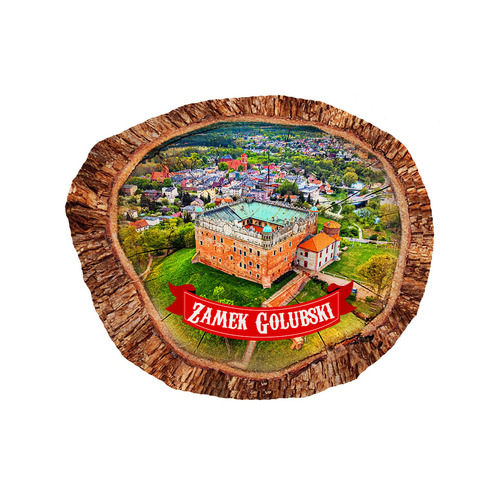 Magnes polyresinowy pieniek owal Golub-Dobrzyń