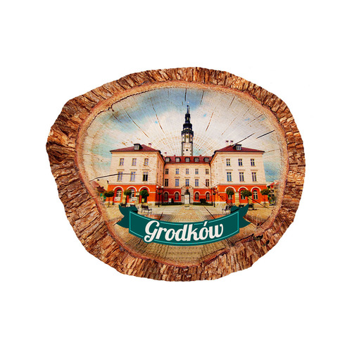 Magnes polyresinowy pieniek owal Grodków