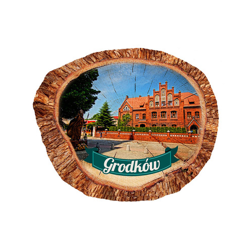 Magnes polyresinowy pieniek owal Grodków