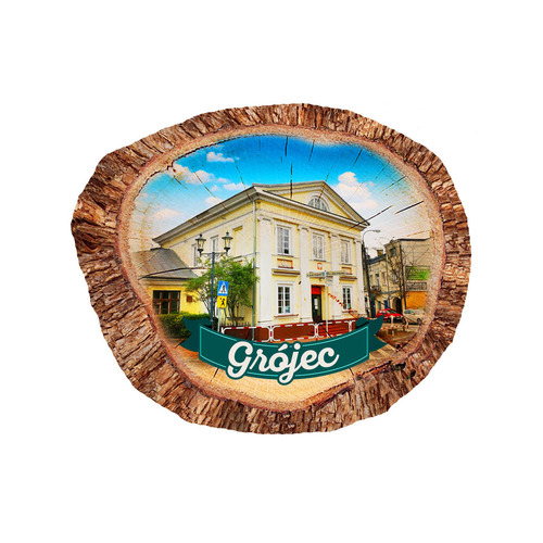 Magnes polyresinowy pieniek owal Grójec