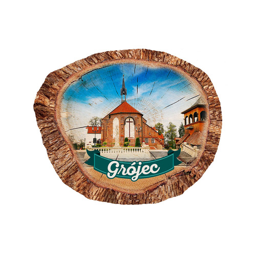 Magnes polyresinowy pieniek owal Grójec