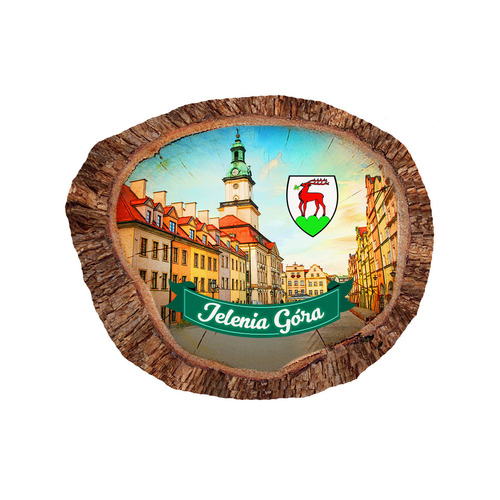 Magnes polyresinowy pieniek owal Jelenia Góra