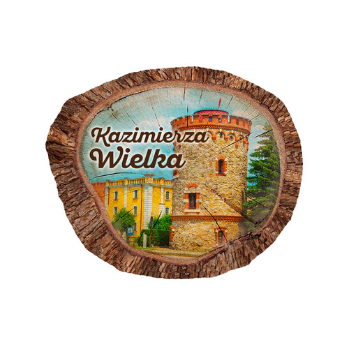 Magnes polyresinowy pieniek owal Kazimierza Wielka
