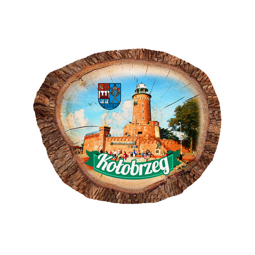 Magnes polyresinowy pieniek owal Kołobrzeg