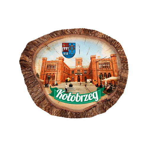 Magnes polyresinowy pieniek owal Kołobrzeg