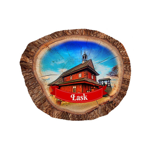 Magnes polyresinowy pieniek owal Łask