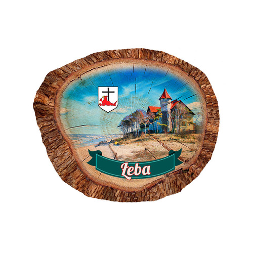 Magnes polyresinowy pieniek owal Łeba