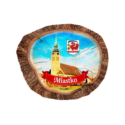Magnes polyresinowy pieniek owal Miastko