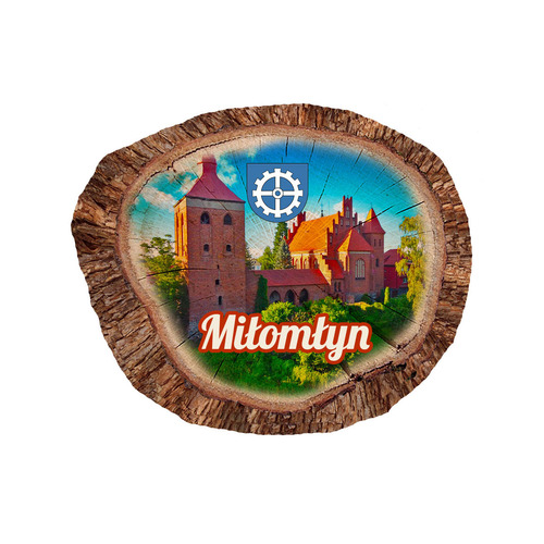 Magnes polyresinowy pieniek owal Miłomłyn