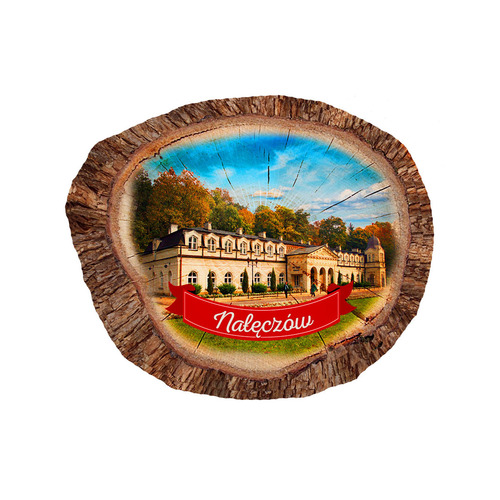 Magnes polyresinowy pieniek owal Nałęczów