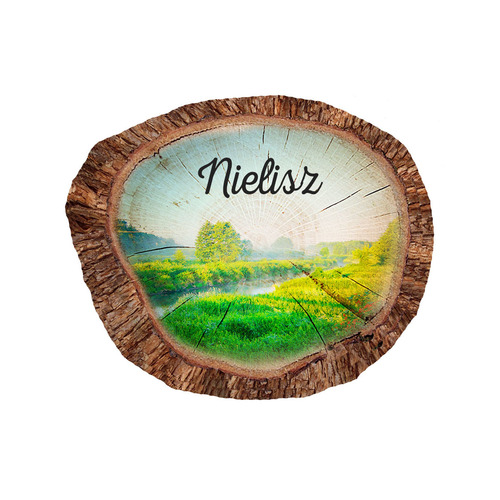 Magnes polyresinowy pieniek owal Nielisz