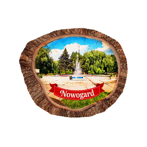 Magnes polyresinowy pieniek owal Nowogard