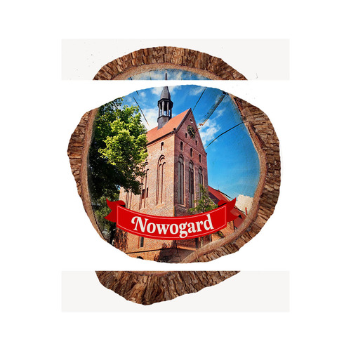 Magnes polyresinowy pieniek owal Nowogard