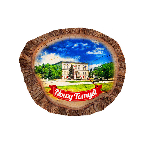Magnes polyresinowy pieniek owal Nowy Tomyśl