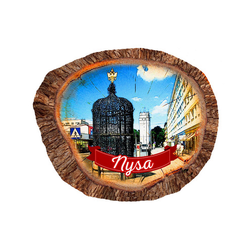 Magnes polyresinowy pieniek owal Nysa