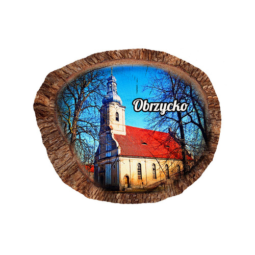 Magnes polyresinowy pieniek owal Obrzycko
