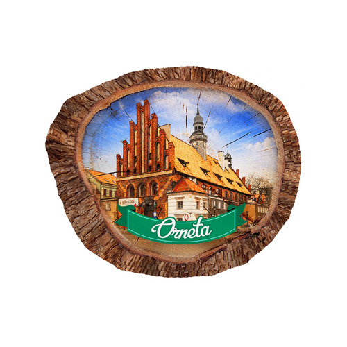 Magnes polyresinowy pieniek owal Orneta