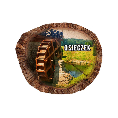 Magnes polyresinowy pieniek owal Osieczek