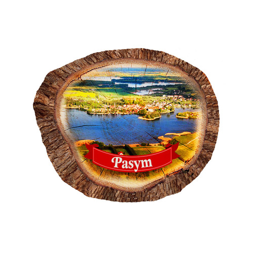 Magnes polyresinowy pieniek owal Pasym