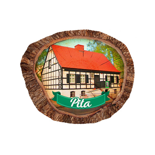 Magnes polyresinowy pieniek owal Piła