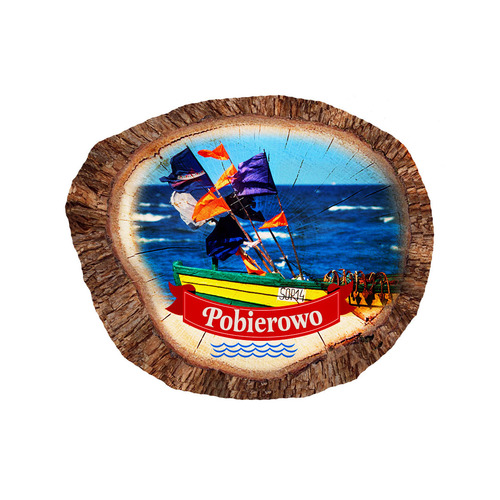 Magnes polyresinowy pieniek owal Pobierowo