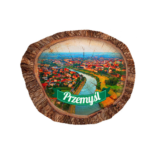 Magnes polyresinowy pieniek owal Przemyśl