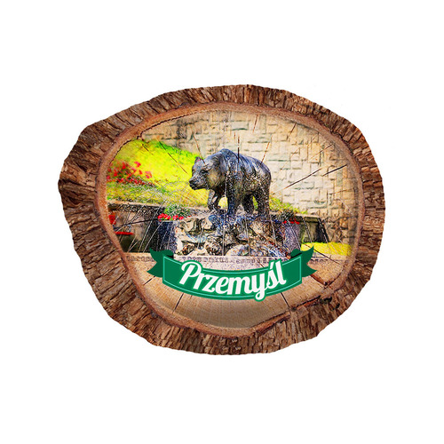 Magnes polyresinowy pieniek owal Przemyśl