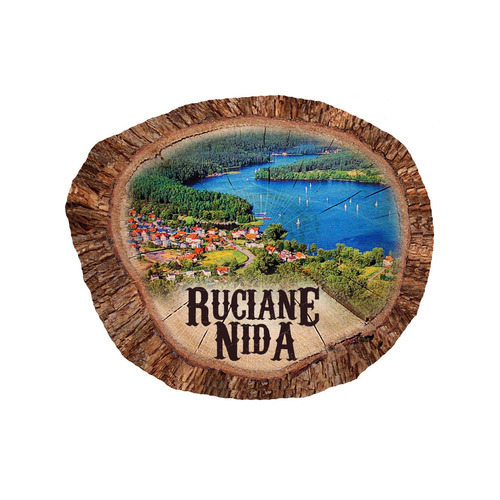 Magnes polyresinowy pieniek owal Ruciane-Nida