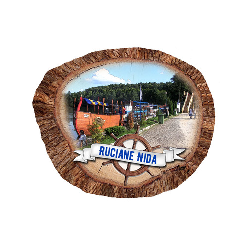 Magnes polyresinowy pieniek owal Ruciane-Nida
