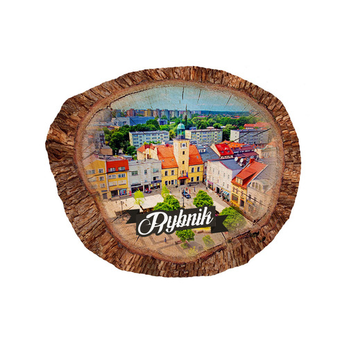 Magnes polyresinowy pieniek owal Rybnik